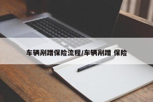 车辆剐蹭保险流程/车辆剐蹭 保险